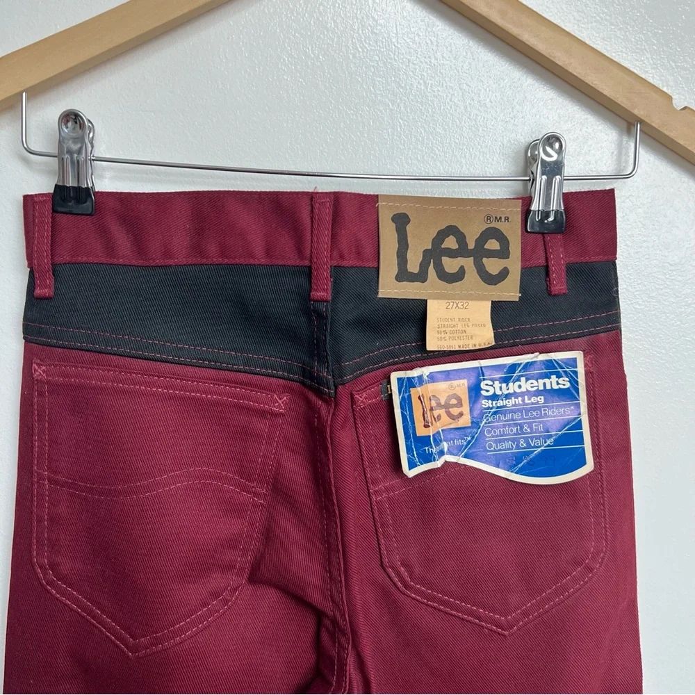 Vintage LEE Student Fit Deadstock Straight Leg Jeans size 26 - Picture 7 of 10
